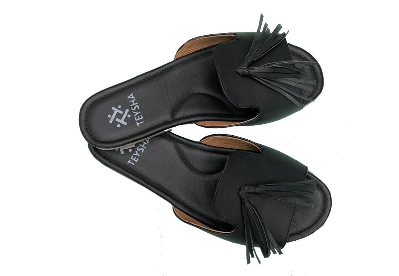 Black Domingo Sandal
