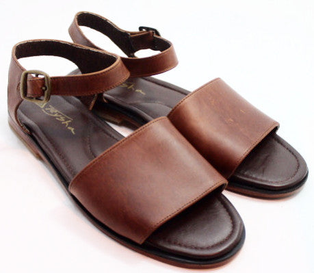 Dark Brown Leather Sandals